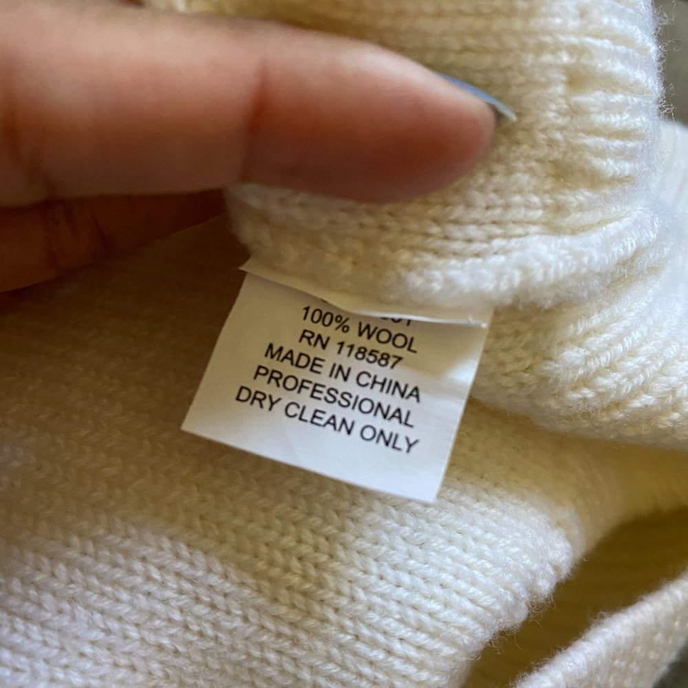 Grey Jason Wu Colorblock Wool Sweater - image 8